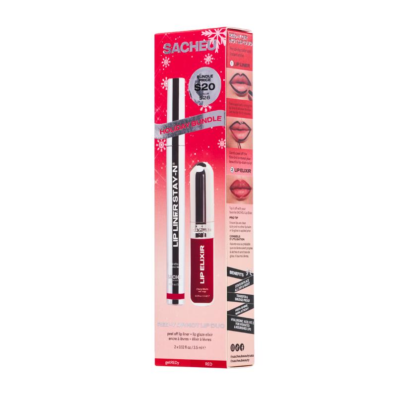 RED-Y OR NOT Lip DUO: Lip Liner STAY-N & Lip Glaze Elixir DUO