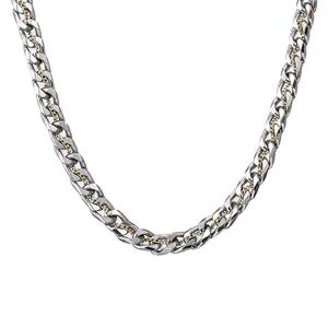 Cuban Chain Titanium Steel Necklace for Men Miami Cuban Chain Trendy Versatile Niche Personality Design Accessory Hip Hop High-End Gift Jewelry