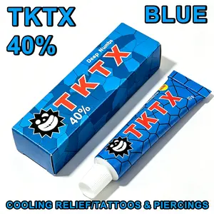 TKTX Tattoo Numbing Cream With 40% fast numbing effect. Formulated with lidocaine and other anesthetic ingredients, it is suitable for tattoos and various cosmetic procedures.