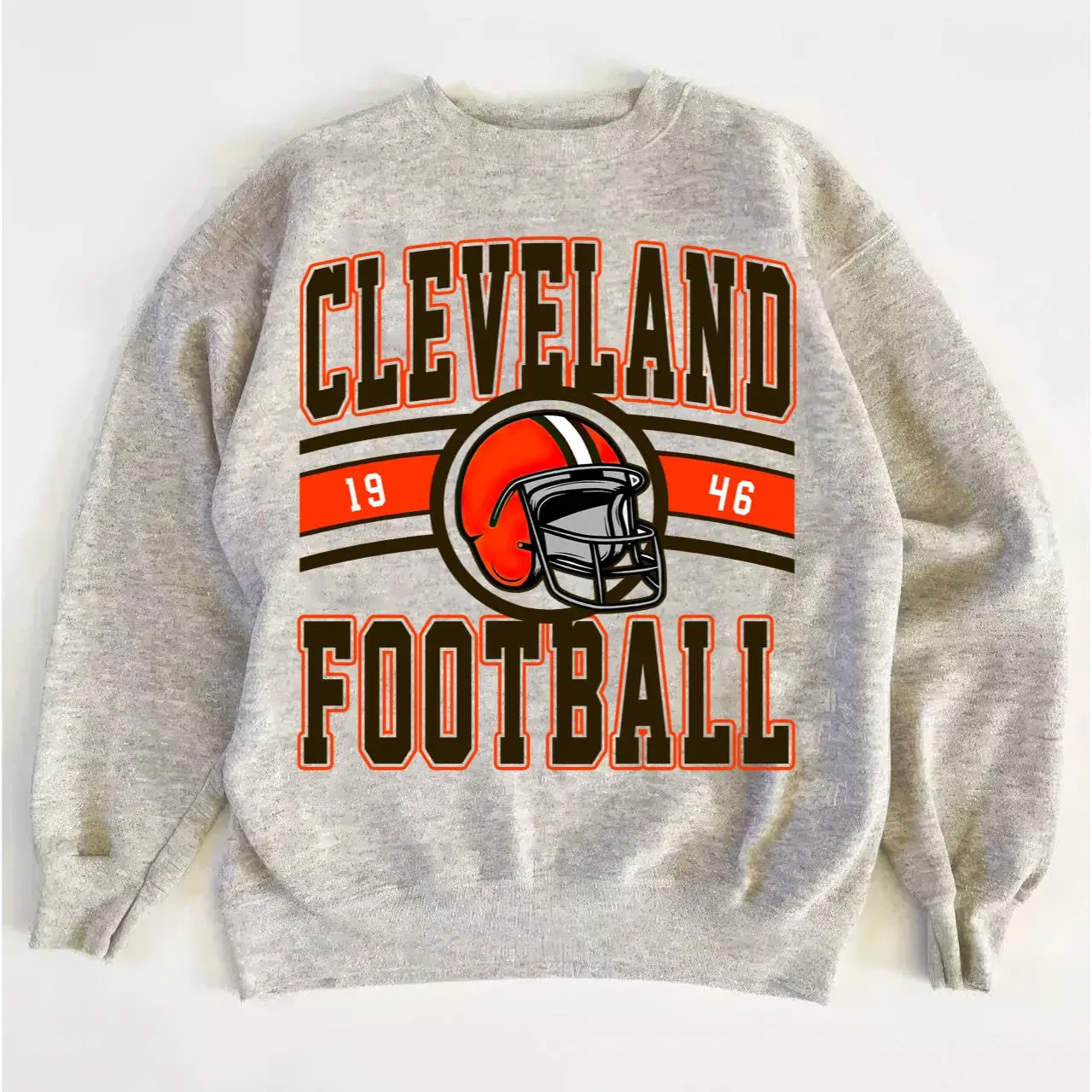 Browns Vintage Football Sweatshirt, Retro Game Day Crewneck Gift