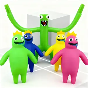 Colorful Monster Squishy Fidget Toys for Kids 4PCS Soft Stretch Stress Relief Set Non Toxic TPR Material Safe Durable Play Splat Bear Sponge Ball