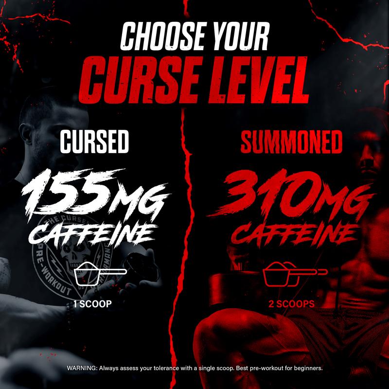 JNX SPORTS The Curse! Pre Workout Powder | 50 Servings | 155mg Caffeine, Beta-Alanine, L-Citrulline & Creatine | Pre-Workout for Men & Women