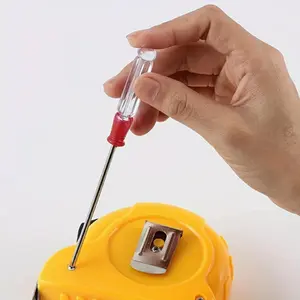 Precision Phillips Crystal Screwdriver Set - Small Slotted Head, Ergonomic Transparent Handle, Magnetic Tip for Secure Hold - Ideal for Household & Industrial Mini Projects