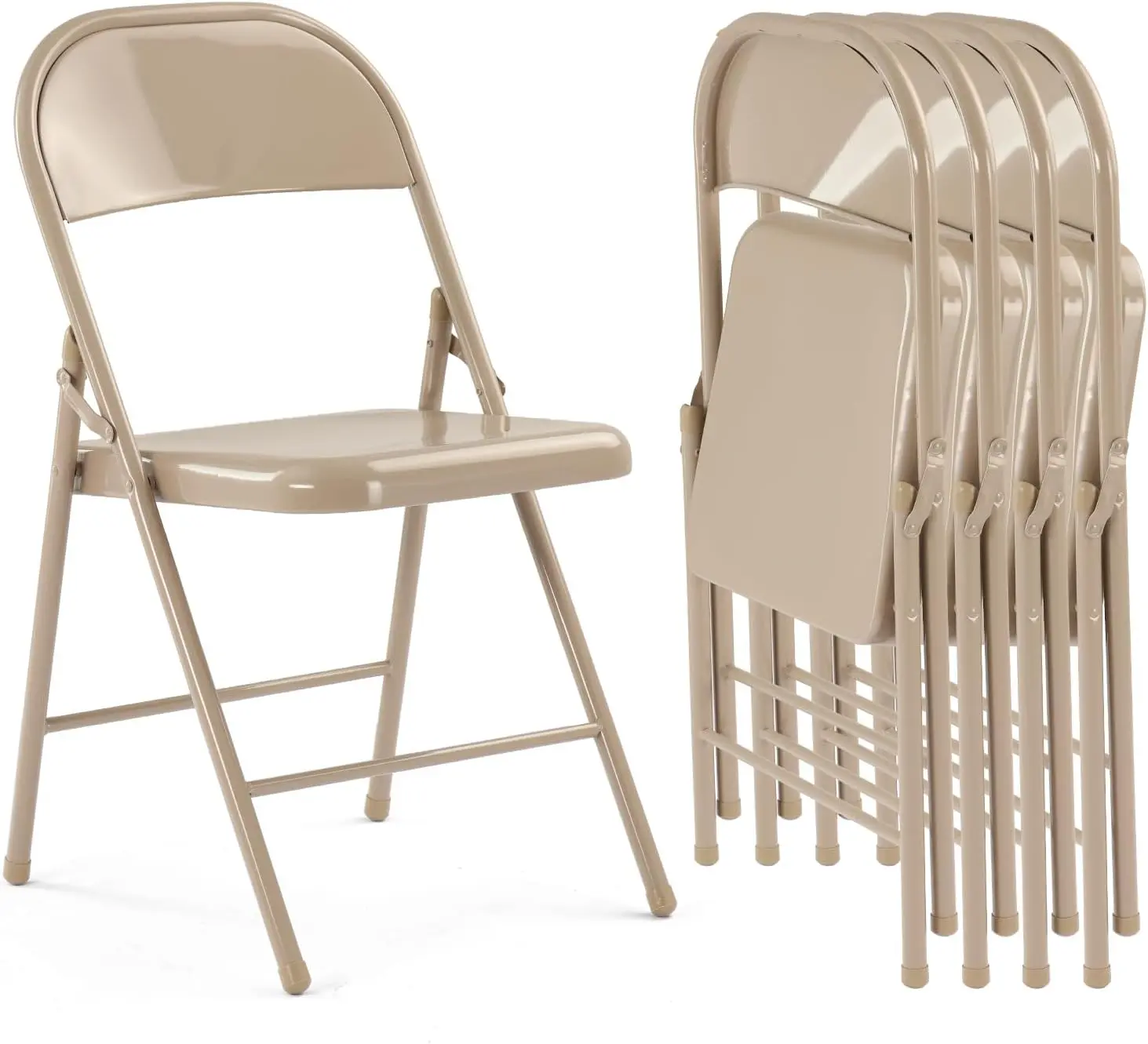 4/6 Pack Steel Folding Chairs, Durable Space-Saving Seating for Home, Office, Gatherings and Indoor & Outdoor Events, Easy to Use and Close storage