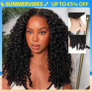 【26‘’ Burmese=$149】Tahikie Burmese Curly 7x6 HD Lace 200% Density Pre Plucked Glueless 99J Burgundy Deep/Kinky Curly / Deep Wave / Body Wave / Water Wave Human Hair Wigs Upgrade With Drawstring Cap One-Step Invisible Hairline For Women #SummerVibes