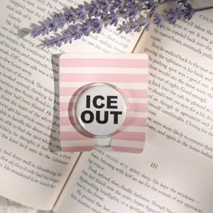 ICE OUT Phone Grip, Anti Trump Bookish Grip, Liberal Activism Griptok pop socket sticky Wireless Foldable Mag-Safe Holder Mount