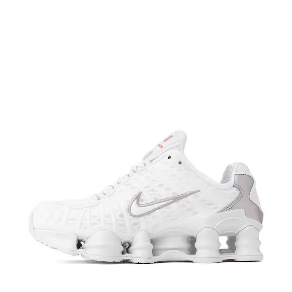 Nike Shox TL White Metallic Silver Max Orange (Women's)