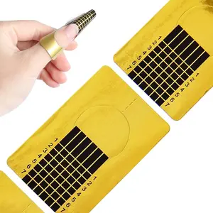 Nail Forms for Acrylic Nails, 100PCS Nail Forms for Polygel Nail Tips Guide, Nail Forms For Builder Gel, Nail Forms Roll for Salon Nail Former Stickers with Numbers Marked for Nail Art DIY