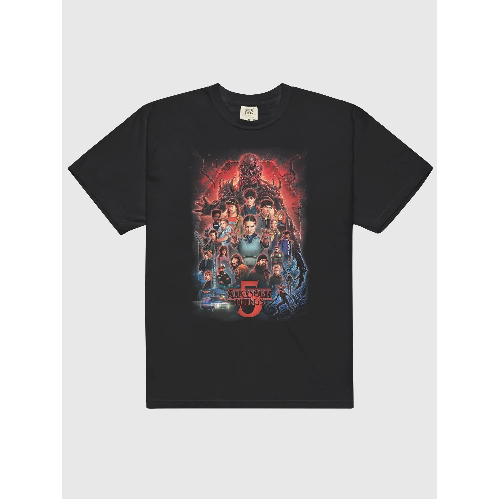 Netflix Stranger Things Comfort Colors Graphic T-Shirt – Steve Heartthrob & Season 5 Kyle Lambert Art Designs, Soft Washed Cotton Tee