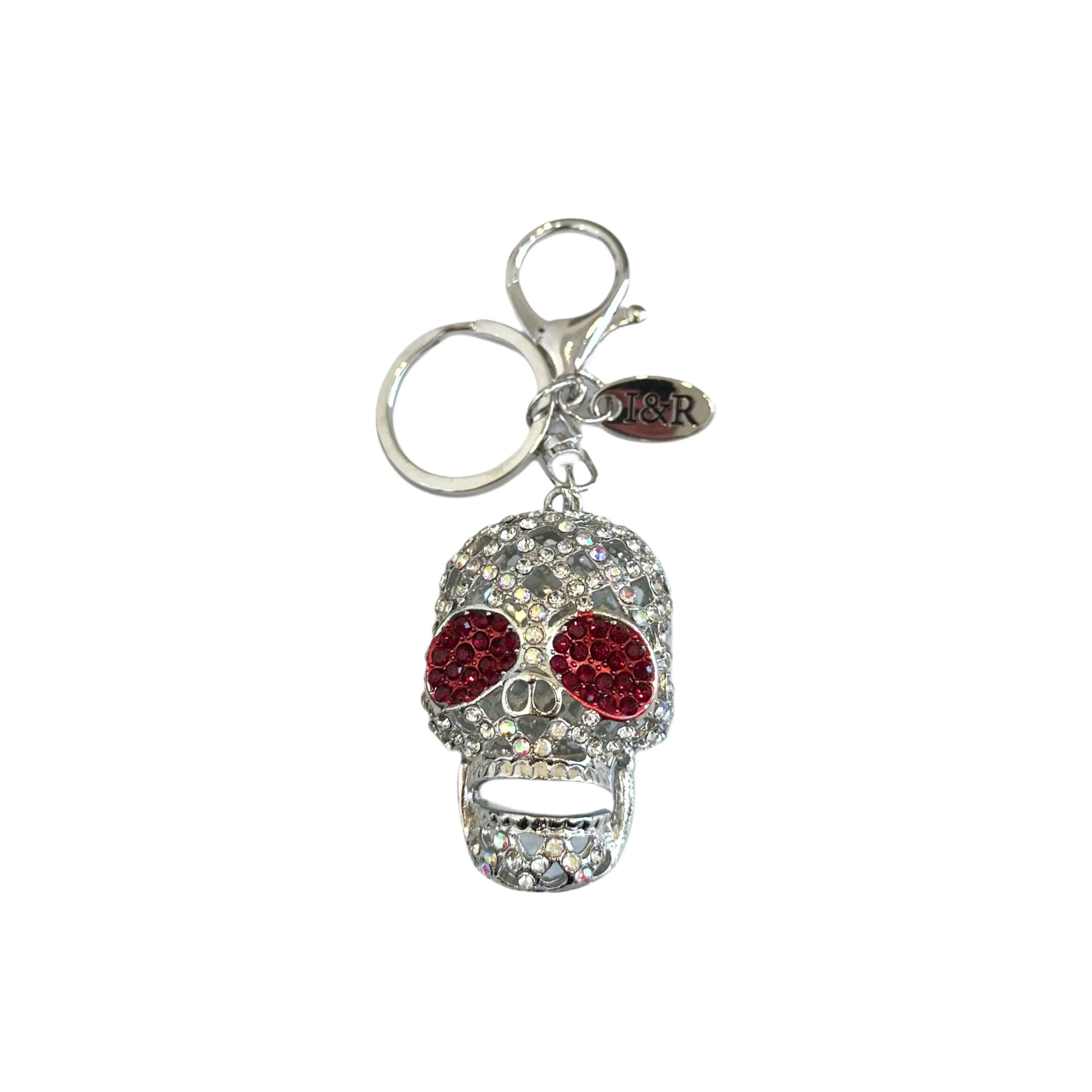 Iris Skull Bling Charm (#C036) Bag Charms and Chains By Iris & Rainbow Purse Accessories