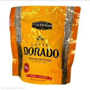 Café Divina Latte Dorado with Turmeric and Reishi - 20 Sachets - Coffee Drink Beverage Natural Traditional