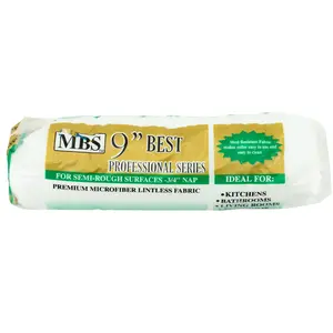 WorldWide Sales Online MBS 9" Roller Cover 3/4" Nap Professional Lintless Microfiber Fabric