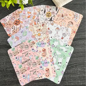 Spooky Kindle Inserts - Durable Cardstock for Clear Case Covers Colorsoft Oasis Covers Paperwhite Skins Reader Gifts Book Tok Halloween Device Smartphone - 10 Designs to Choose From