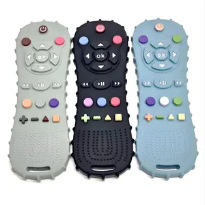 Silicone Baby Simulation Remote Control Sensory Teether, Safe Food Grade Silicone Teether, Infant Teething Stick, Silicone Teething Toy