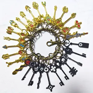 Zodiac Keychain Set: 12 Astrological Keys with Charm, Magician Lucy Star Spirit Summoning, Zinc Alloy, Art & Crafts, Collectible