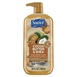 Suave Essentials Gentle Body Wash, Cocoa Butter & Shea, 30 oz