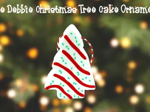 Little Debbie Christmas Tree Cake Ornament 3D Printed