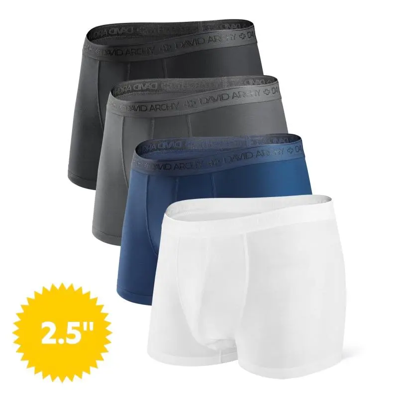 Black/Dark Gray/Navy Blue/White - 2.5" in 4 Pack