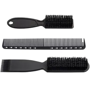 3 Pcs Double Head Hair Styling Brush Man Beard Brush Beard Cleaning Brush