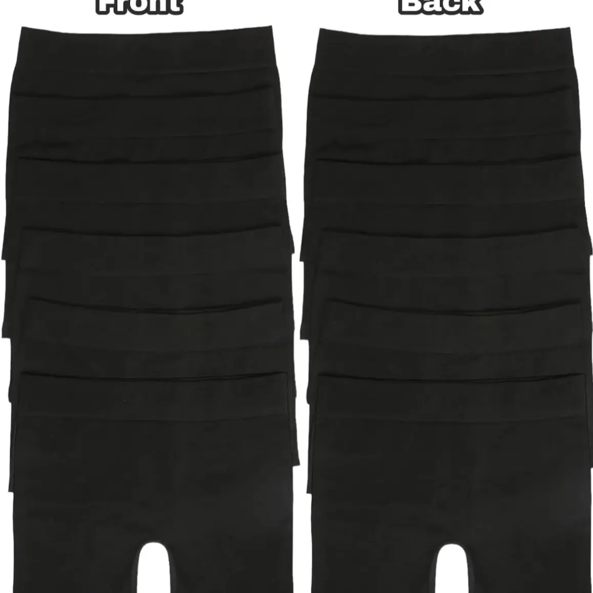 Grace Lady’s Black Seamless Boxer Shorts ( Park Of 3 ) Spandex