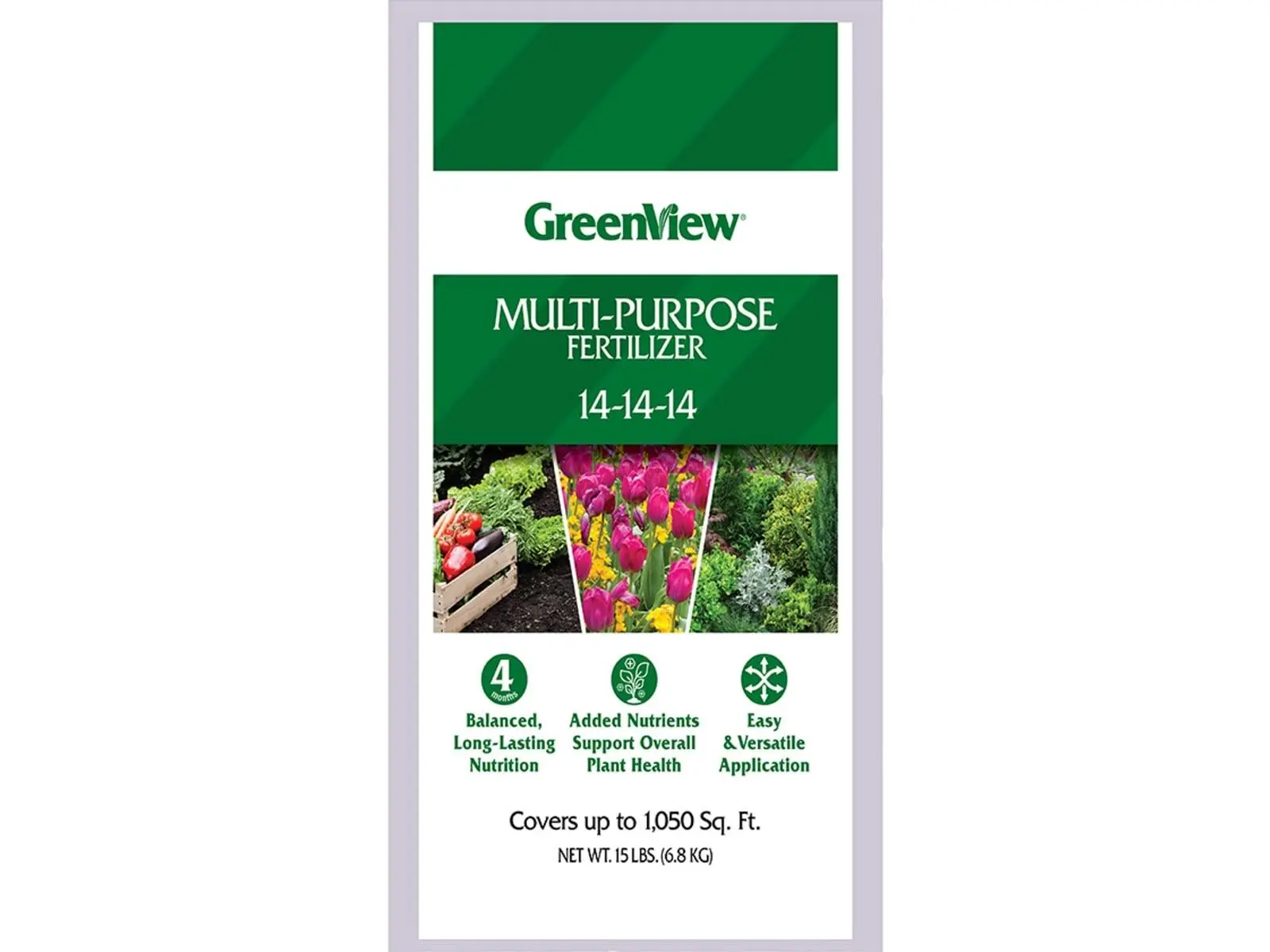 Greenview 2129905 Multi-Purpose Fertilizer - 14-14-14 - 15 lbs