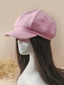 Women's Solid Color Beret, Cute Trendy Minimalist Beanie Hat, Fashionable Hat for Women & Girls for All Season Fitted Hat