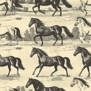 Horse Parade Pattern 7 Quilting Cotton Fabric