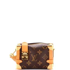 Pre-owned Louis Vuitton Canvas Coated, Metal Shoulder Bags Side Trunk Handbag Monogram Canvas Pico by Rebag