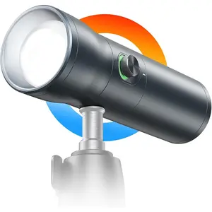 RGB LED Photography Flashlight, 7500mAh  Alloy Patterned Ambient Light, 4 Color Fill Light with 20 Patterned Filters,  for Photo, Content Creation Accessories RF10C 4634