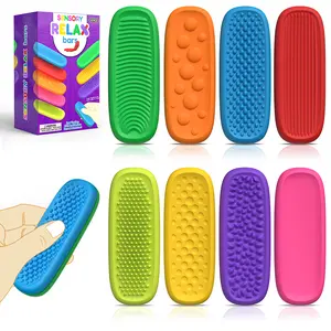 Fidget Toys Kids Magnetic Slider, 8 Pack Fidget Slider for Stress Relief, Calm Down Sensory Toys for Anxiety ADHD Autistic, Small Fidgets Adults Office Desk Toys, Toddler Travel Calm