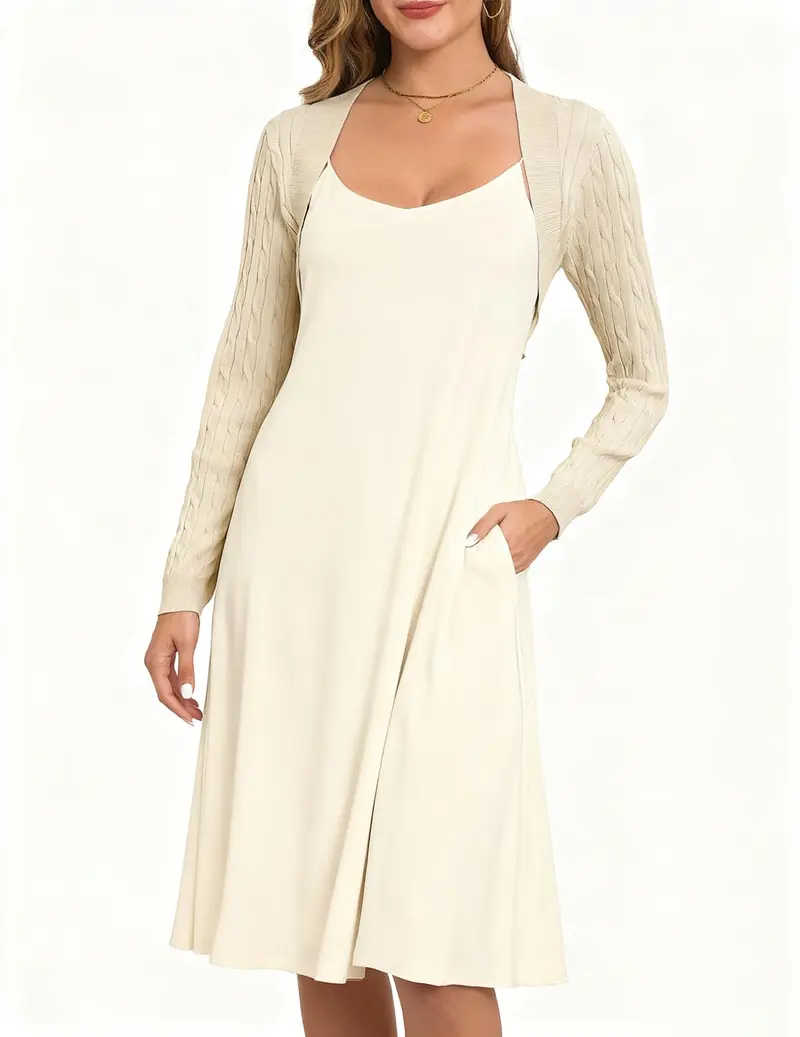 long sleeve bolero shrug - TikTok Shop