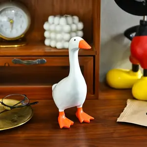 Elegant Resin Goose & Duck Desktop Sculpture for Home Decor, Dual Key Holder and Tool Rack, Large Minimalist Gift for Bedroom, Office, Hotel, Home Decor Ornament, Decorative Desktop Statue, Resin Animal Sculptures