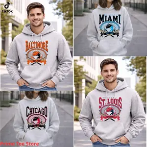 Vintage Baseball Graphic Ash Grey Hoodie, Sports Baseball Player Hoodie Game Day Shirt Ballpark Baseball Top Unisex Sports Game Shirt - PTS