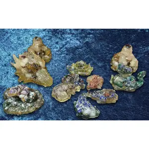 Astravira House Mystery Orgone Package Handcrafted OOAK Orgonite Art with Genuine Crystals and Real Gold Silver Flakes