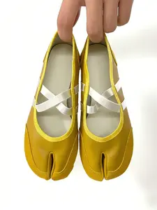 Women's French Cross Strap Ballet Flats, Mary Jane Single Shoe, Comfortable Casual Shoes, Perfect for Travel and Running