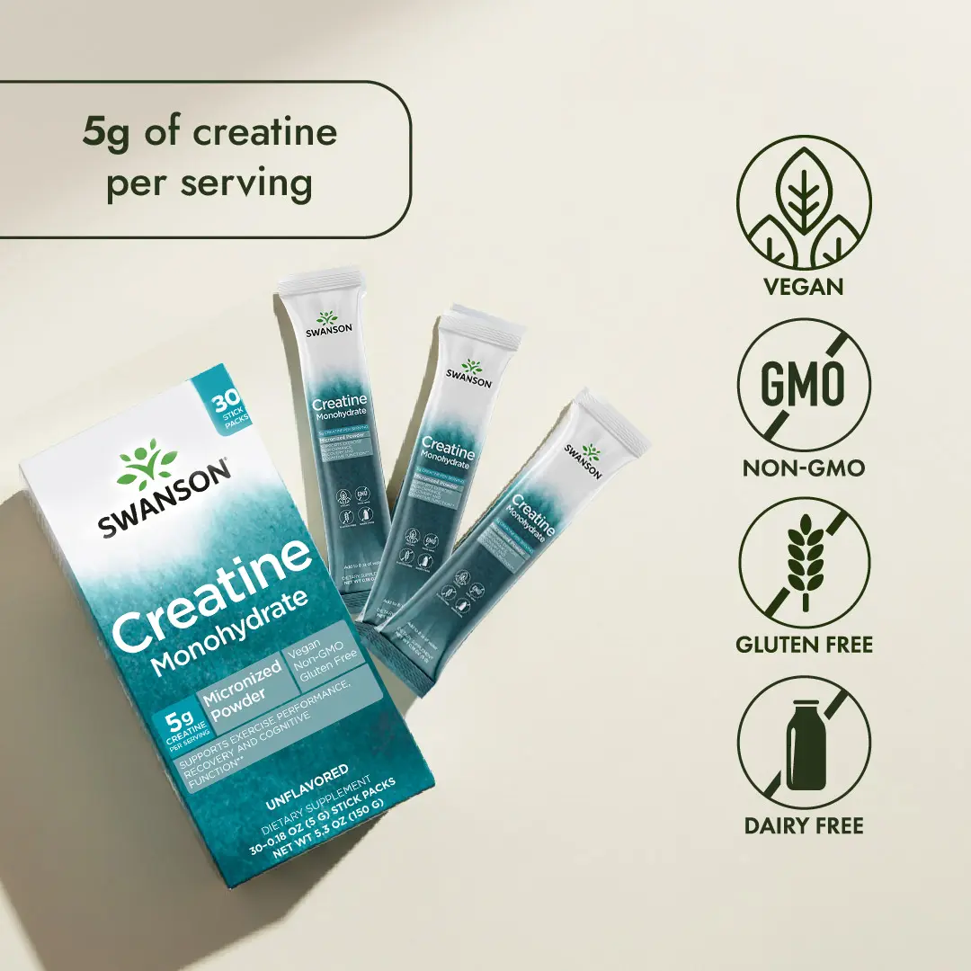 Creatine Monohydrate Stick Packs - Unflavored Creatine Monohydrate Stick Packs - Unflavored