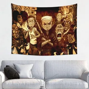 The Boondocks Tapestry Polyester Wall Art Tapestry Decorative Bedroom Modern Home Wall Hanging Tapestry Wall Decoration