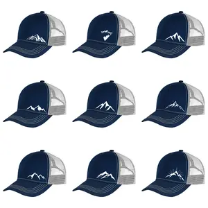 Mountain Mesh Baseball Cap For Men And Women, Adjustable Snapback Mesh Truckers Hat Breathable Performance Hat For Sports, Game Day, Casual Wear, Outdoor Activities, mens hat, womens hat, trucker hats