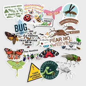 Sticker Pack 20 pcs Entomology Stickers, Insect Science Vinyl Decals