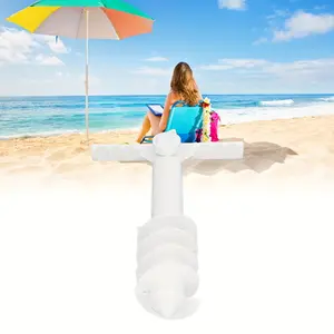 Beach Umbrella Sand Anchor, Universal Outdoor Umbrella Base, Safe Holder Stand for Strong Winds, One Size Fits Most