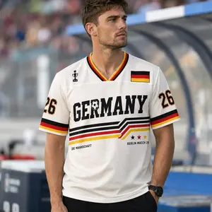Custom Berlin Match 26 Soccer Jersey, Germany Football Fan Apparel - Youth & Adults Sizes