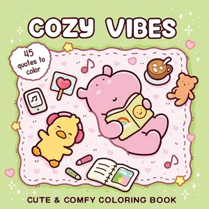 Adult & Kids Comfort Coloring Book, Learning Supplies, Toy, Back-To-School Essential, Stress Relief Design, Christmas Gift, Quotes To Color