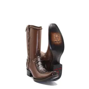 2875589050 - Vaquero Signature Men's Dubai Zipper Toe Boots Coco- Belly Print Belly Cafe