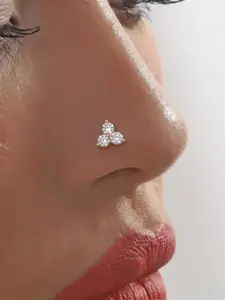 Women's Fashion Triangle Synthetic Zircon Nose Stud, Vintage Simple Style, Unique Design, Perfect for Daily Wear, Parties, Gifts