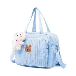 Baby Diaper Bag Tote, Mom Bag Crossbody Diaper Bags Baby Travel Bags for Girl  (Blue, Small)