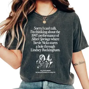 I'm Thinking About The 1997 Performance of Silver Springs Shirt, Nicks and Buckingham Shirt, Fleetwood Mac Shirt, The Dance, Music T-Shirt