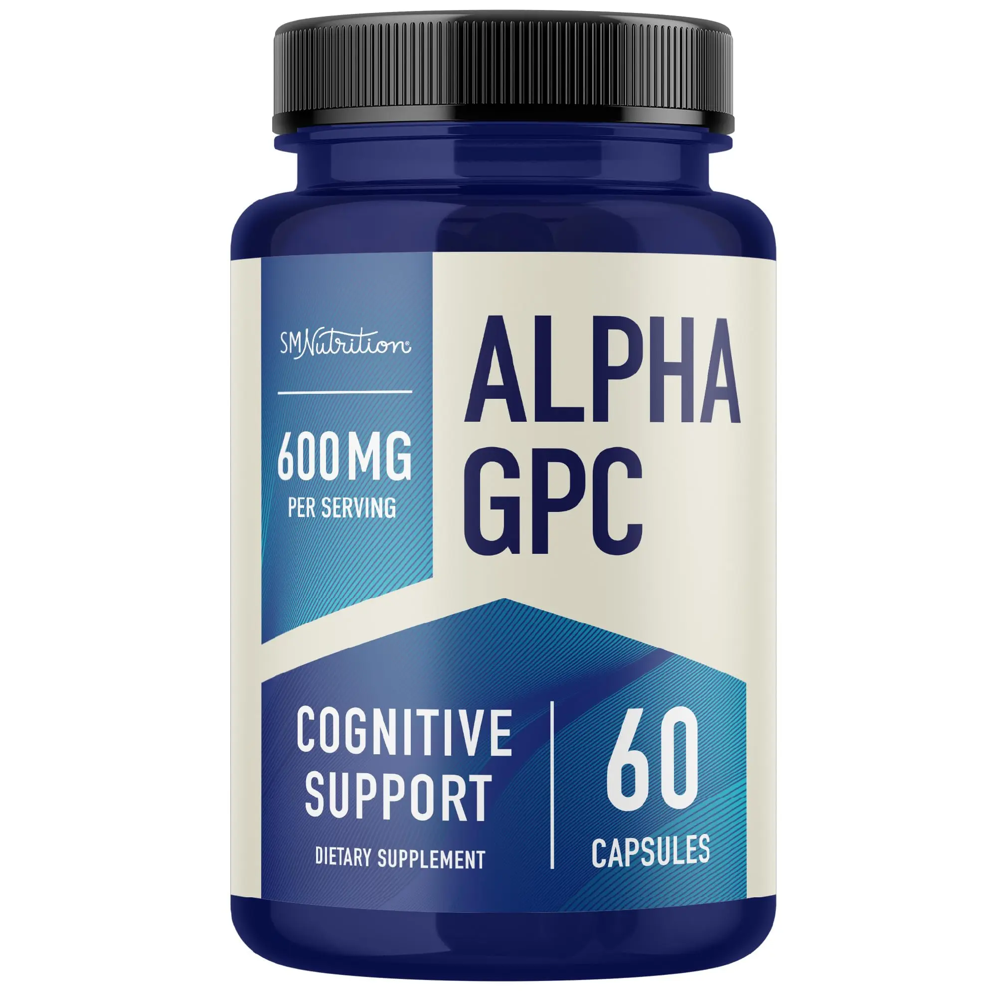 Alpha GPC 600 mg | Brain & Memory Support Supplement | Mental Performance, Focus & Clarity Support | Highly Purified Alpha-GPC Powder | 60 Capsules