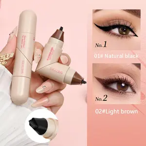 Waterproof Quick-Dry Long-Lasting Smudge-Free Eyeliner Pencil, Longwear Eye Liner, Smooth Easy Application Natural Eye Makeup, Stamp Eyeliner Pen, Eye Makeup Product Enhance Eye Makeup