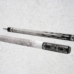 EVO FREEDOM POOL CUE - SHADOW FLAME - WHITE LEATHER WRAP