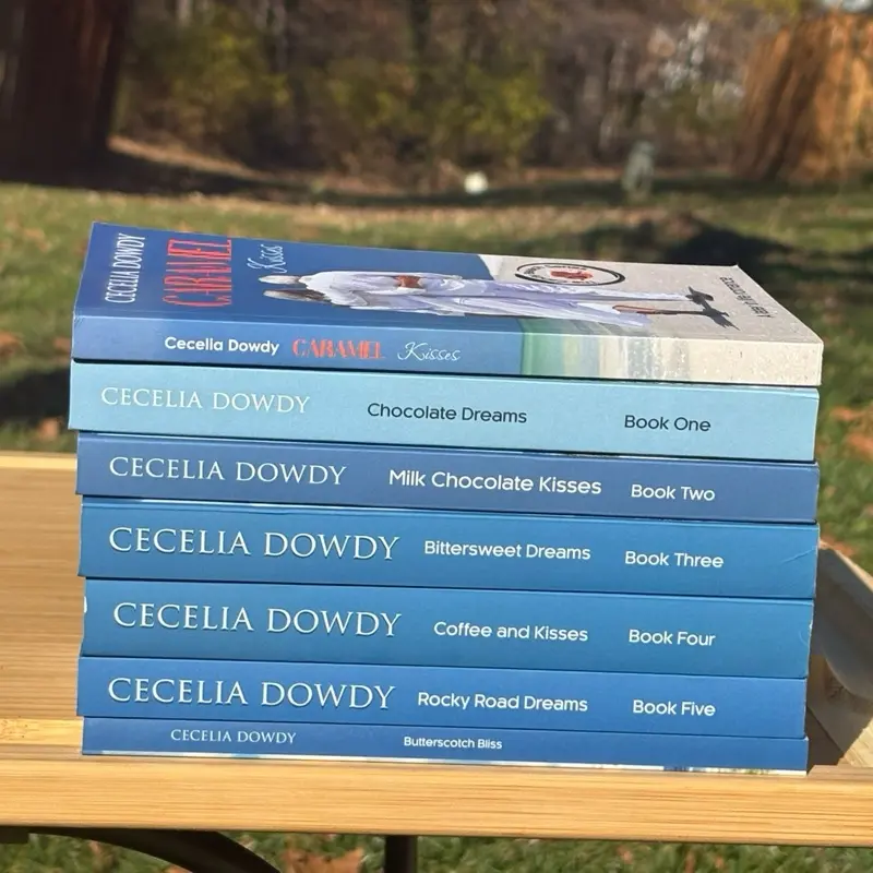 Candy Beach Series Paperback Book Bundle - Featuring Cecelia Dowdy's "Caramel Kisses," "Chocolate Dreams," "Kisses," "Coffee and Kisses," and "Bittersweet Dreams" 6 sweet romance novels! Beach themed novels that you can read on a hot summer day! Sweet low